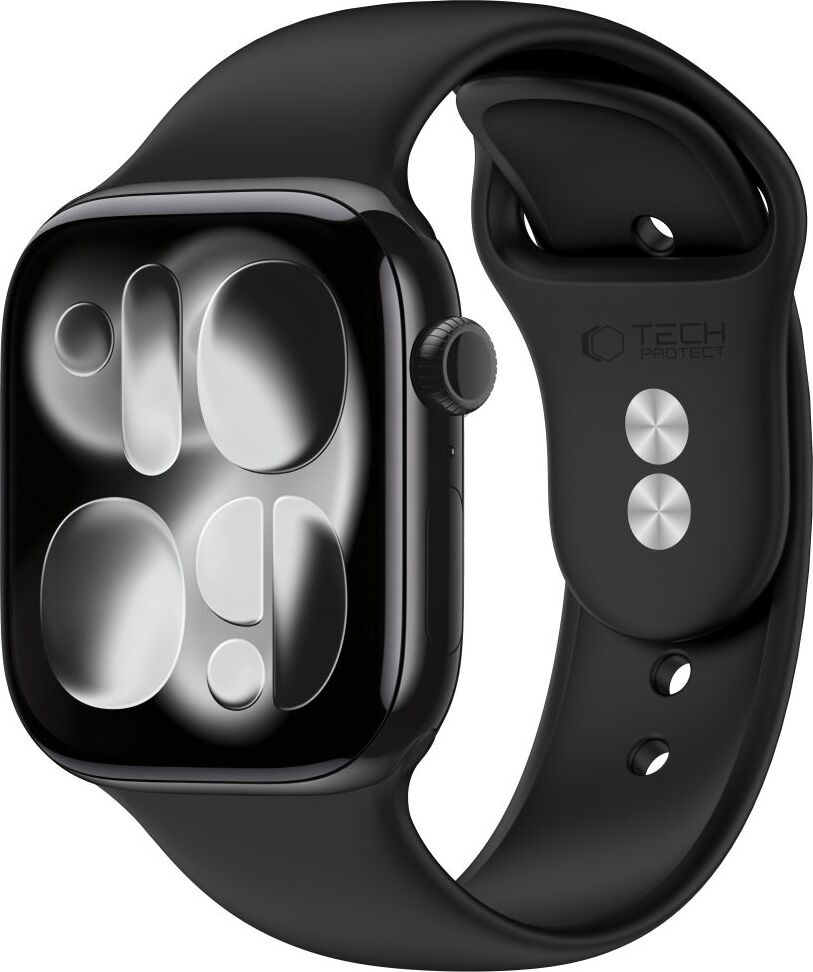 TECH-PROTECT SILICONE APPLE WATCH 8 / 9 / 10 / 11 / 12 / SE / ULTRA (44 / 45 / 46 / 49 MM) BLACK