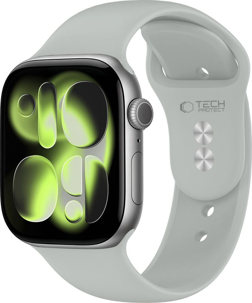 TECH-PROTECT SILICONE APPLE WATCH 8 / 9 / 10 / 11 / 12 / SE / ULTRA (44 / 45 / 46 / 49 MM) LUNAR GREY