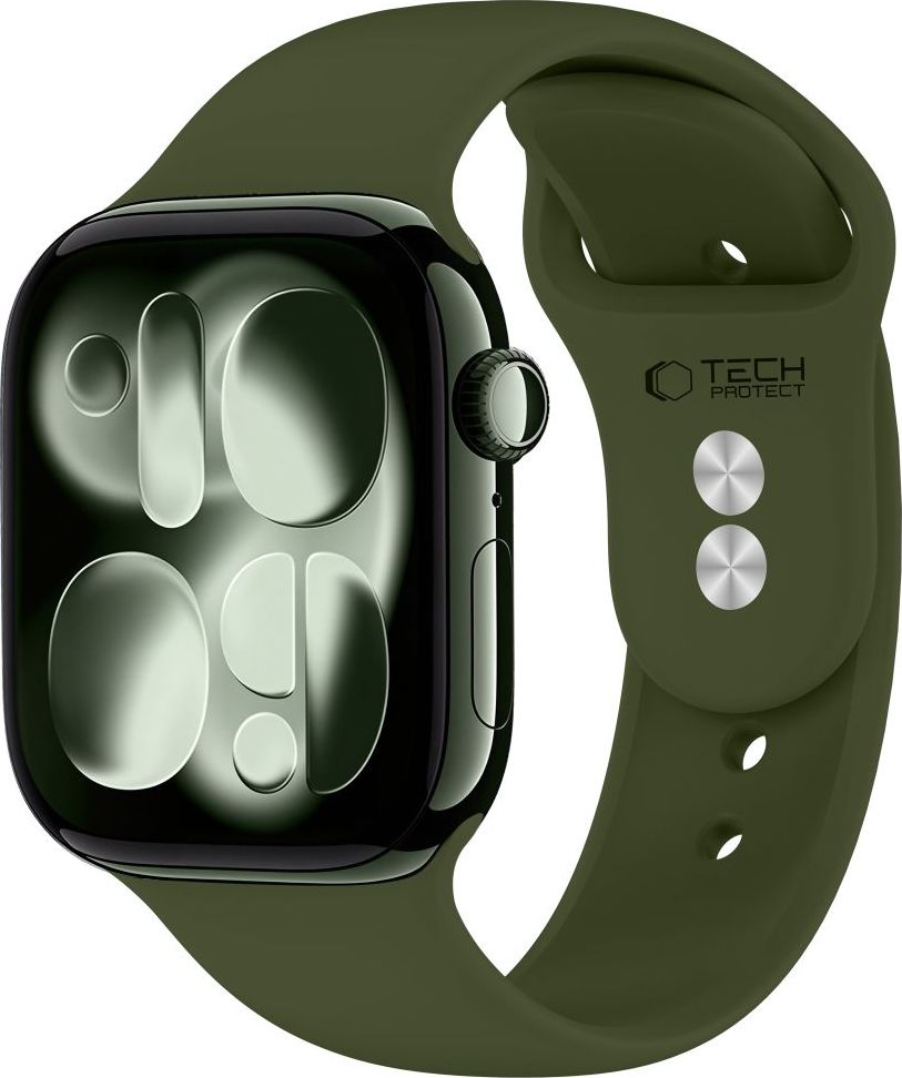TECH-PROTECT SILICONE APPLE WATCH 8 / 9 / 10 / 11 / 12 / SE / ULTRA (44 / 45 / 46 / 49 MM) OLIVE GREEN