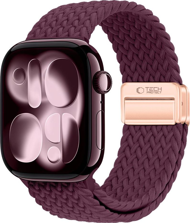 TECH-PROTECT NYLONMAG APPLE WATCH 8 / 9 / 10 / 11 / 12 / SE / ULTRA (44 / 45 / 46 / 49 MM) DEEP BURGUNDY