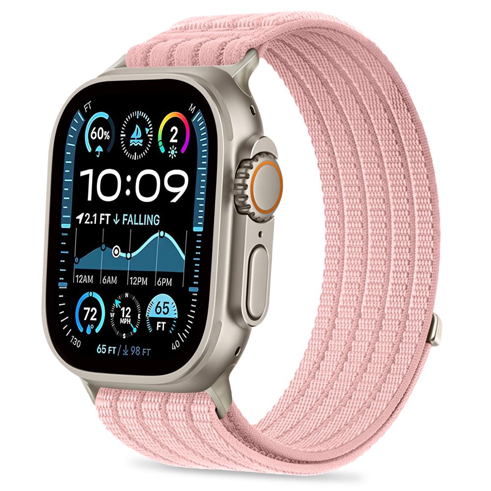 TECH-PROTECT NYLON SPORT APPLE WATCH 8 / 9 / 10 / 11 / 12 / SE / ULTRA (44 / 45 / 46 / 49 MM) LIGHT PINK