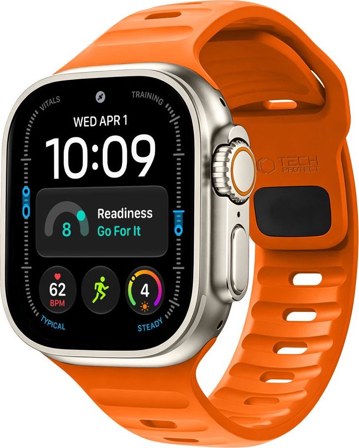 TECH-PROTECT SILICONE LINE APPLE WATCH 8 / 9 / 10 / 11 / 12 / SE / ULTRA (44 / 45 / 46 / 49 MM) ORANGE