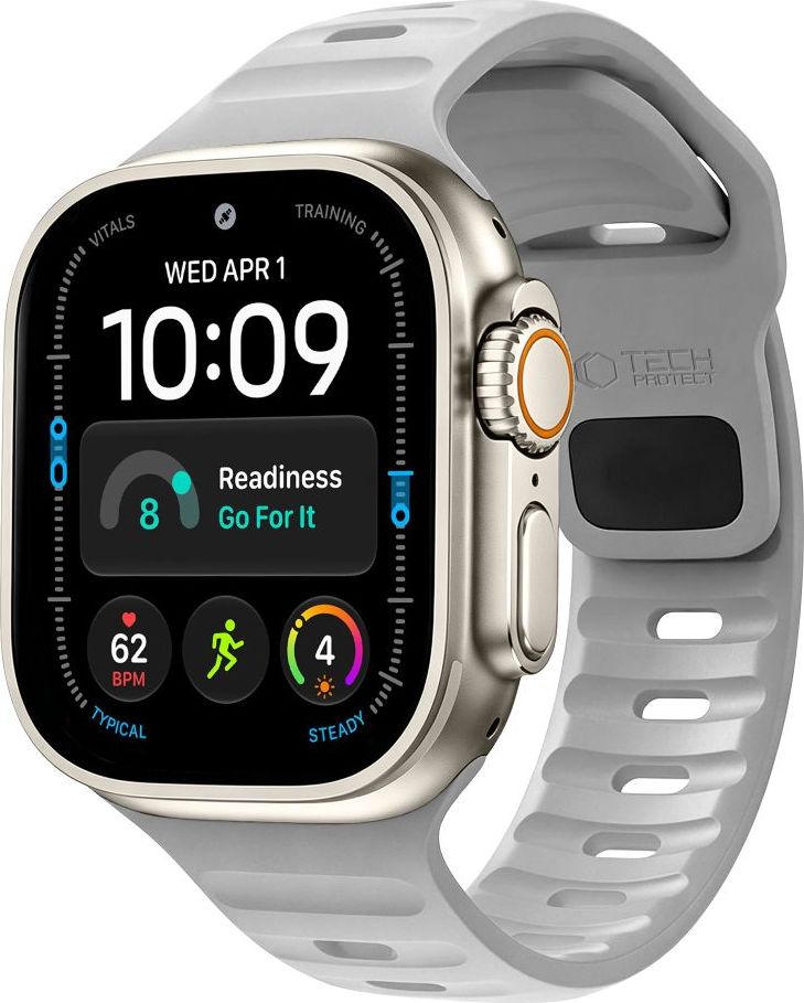 TECH-PROTECT SILICONE LINE APPLE WATCH 8 / 9 / 10 / 11 / 12 / SE / ULTRA (44 / 45 / 46 / 49 MM) LUNAR GREY