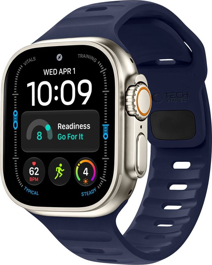 TECH-PROTECT SILICONE LINE APPLE WATCH 8 / 9 / 10 / 11 / 12 / SE / ULTRA (44 / 45 / 46 / 49 MM) ATLANTIC BLUE