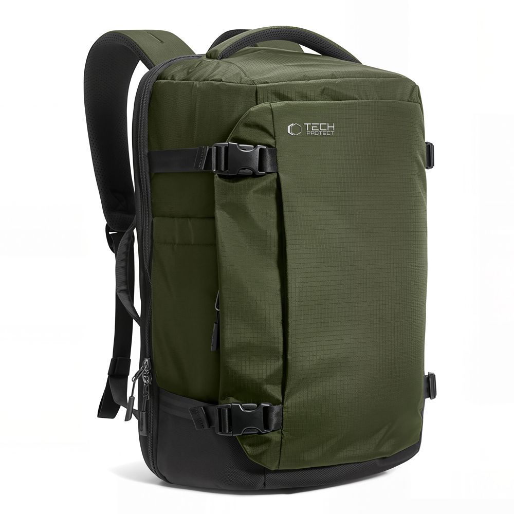 TECH-PROTECT DEFENDER S70 RYANAIR & WIZZAIR TRAVEL LAPTOP CABIN BACKPACK KABINOVÉ ZAVAZADLO 24L 40x30x20 MILITARY GREEN