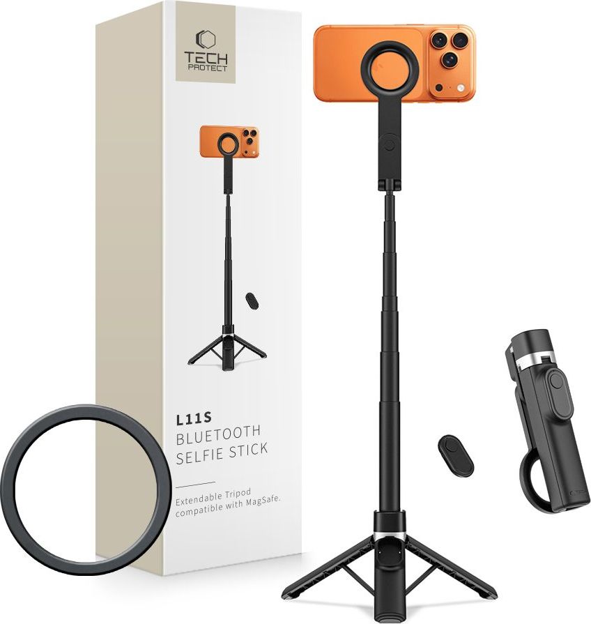 TECH-PROTECT L11S MAGSAFE BLUETOOTH SELFIE STICK TRIPOD BLACK
