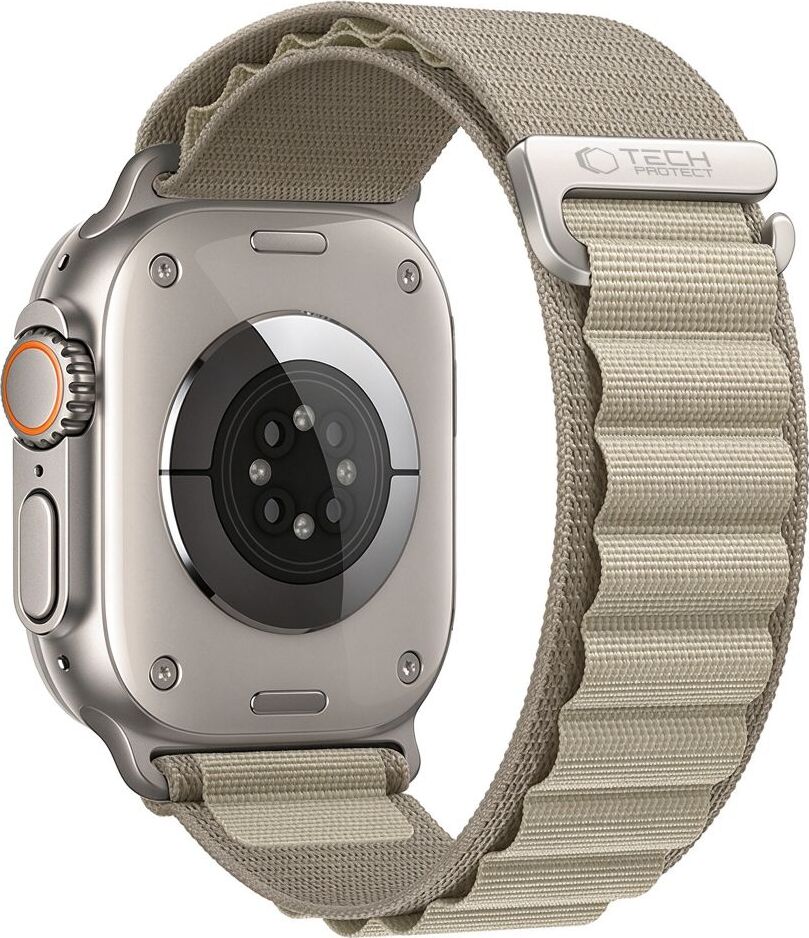 TECH-PROTECT NYLON PRO APPLE WATCH 8 / 9 / 10 / 11 / 12 / SE / ULTRA (44 / 45 / 46 / 49 MM) TITANIUM/OLIVE