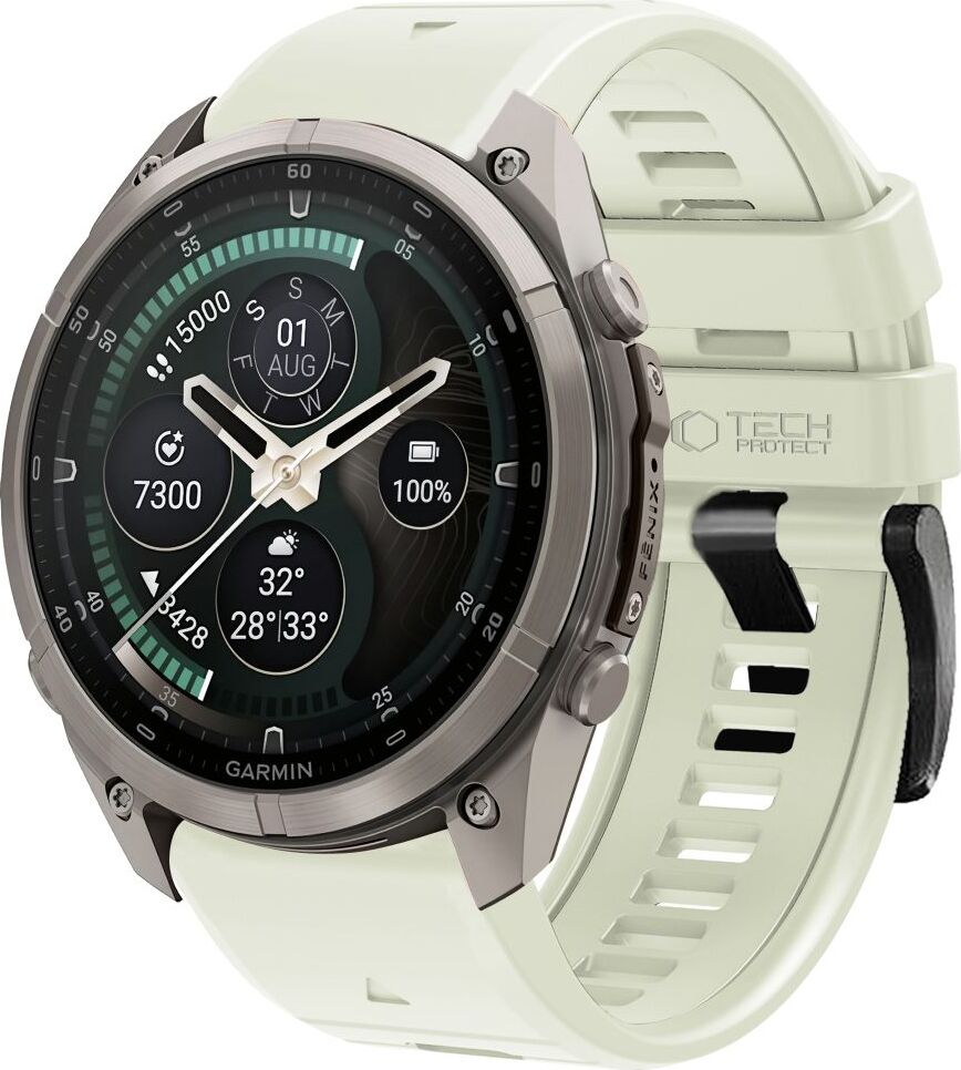 TECH-PROTECT SILICONE GARMIN FENIX 5 / 6 / 6 PRO / 7 / 8 / 8 PRO / E / 9 / 9 PRO (47 MM) STONE GREY