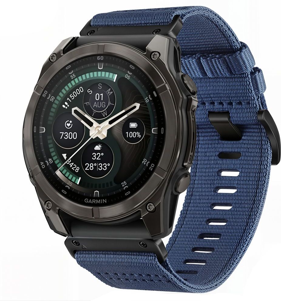 TECH-PROTECT NYLON CLASSIC GARMIN FENIX 5X / 5X PLUS / 6X / 6X PRO / 7X / 8 / 8 PRO / 9 / 9 PRO (51 MM) MIDNIGHT NAVY