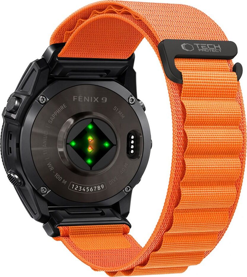 TECH-PROTECT NYLON PRO GARMIN FENIX 5X / 5X PLUS / 6X / 6X PRO / 7X / 8 / 8 PRO / 9 / 9 PRO (51 MM) ORANGE