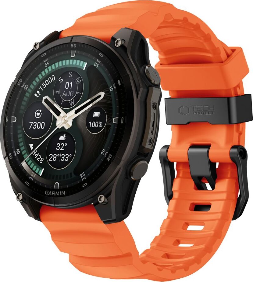 TECH-PROTECT MOTION GARMIN FENIX 5X / 5X PLUS / 6X / 6X PRO / 7X / 8 / 8 PRO / 9 / 9 PRO (51 MM) SIGNAL ORANGE
