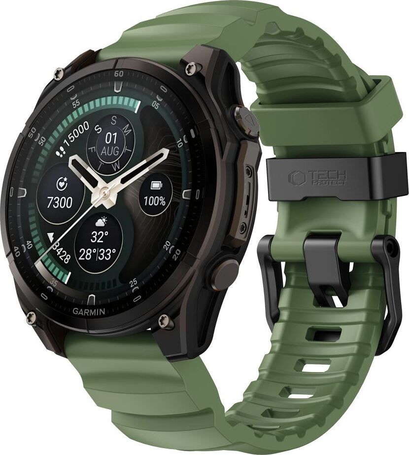 TECH-PROTECT MOTION GARMIN FENIX 5 / 6 / 6 PRO / 7 / 8 / 8 PRO / E / 9 / 9 PRO (47 MM) MILITARY GREEN