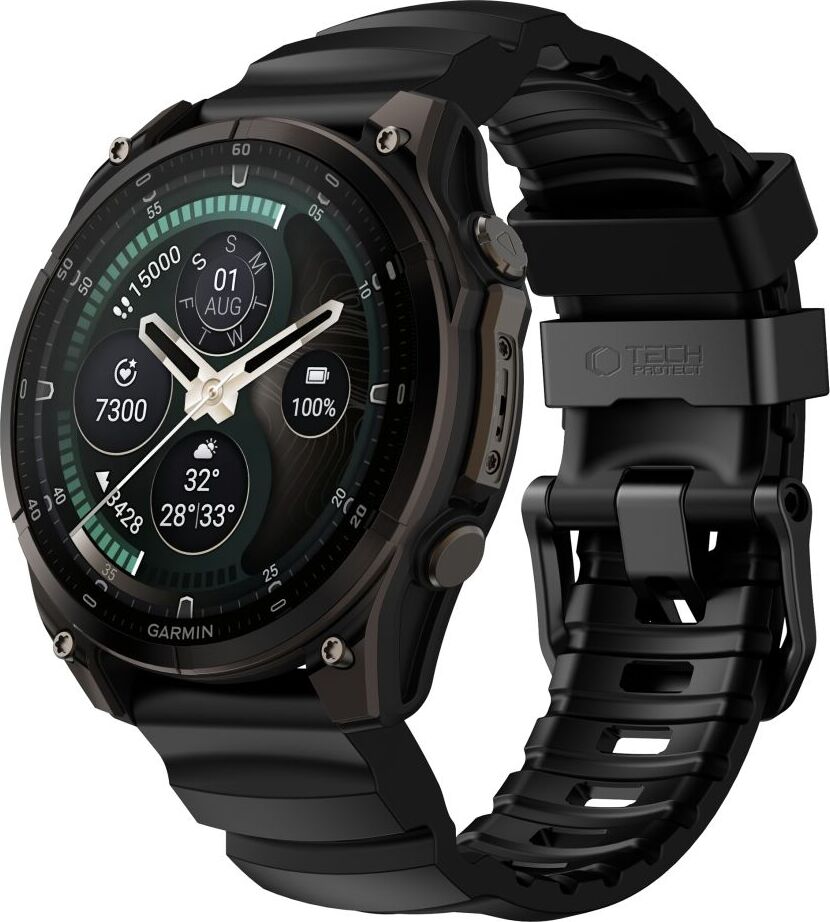 TECH-PROTECT MOTION GARMIN FENIX 5X / 5X PLUS / 6X / 6X PRO / 7X / 8 / 8 PRO / 9 / 9 PRO (51 MM) BLACK