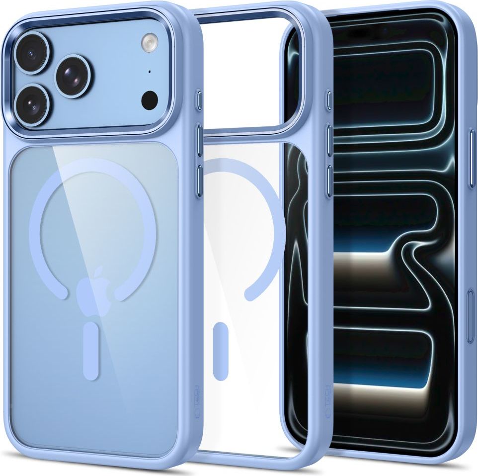 TECH-PROTECT MAGMAT MAGSAFE CC IPHONE 17 PRO / 18 PRO LIGHT BLUE/CLEAR
