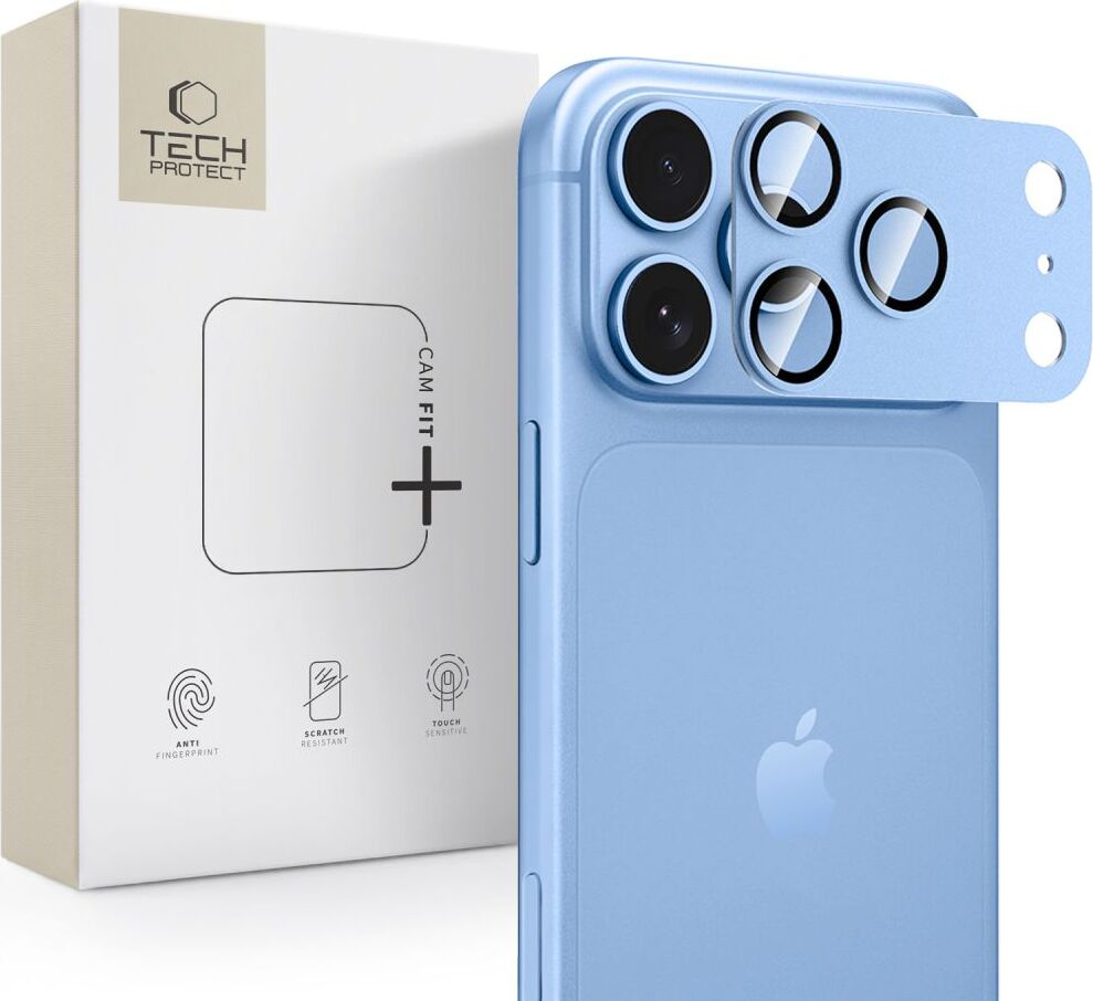 Kryt na kameru Tech-Protect pro iPhone 18 Pro Max, světle modrý