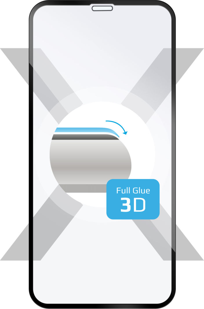 Levně Ochranné tvrzené sklo FIXED 3D Full-Cover pro Apple iPhone XR/11, s lepením přes celý displej, černé