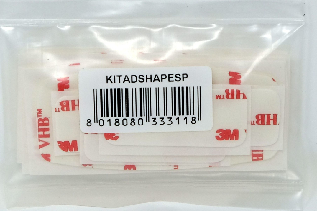 Interphone Shape – Sada 5 ks náhradních oboustranně lepících pásek pro upevnění na přilbu