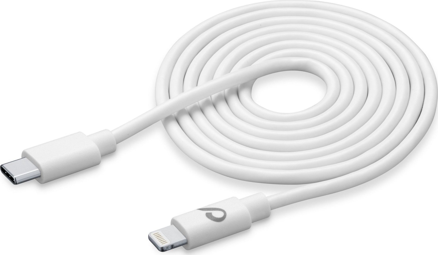 USB-C datový kabel CellularLine s konektorem Lightning, 200 cm, bílý