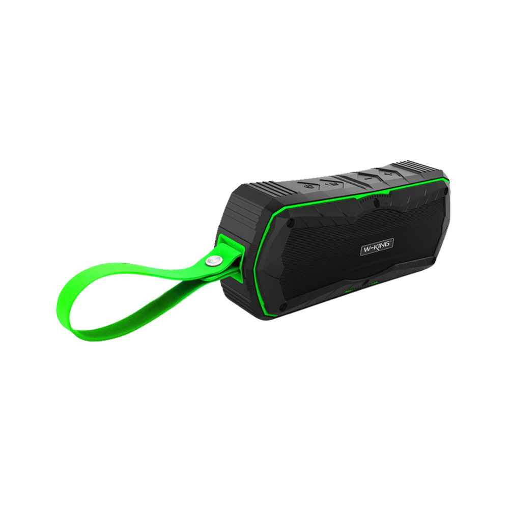 Voděodolný reproduktor W-King™ S9 X-Bass outdoor s Bluetooth 4.0, NFC, Power Bank Barva: Zelený