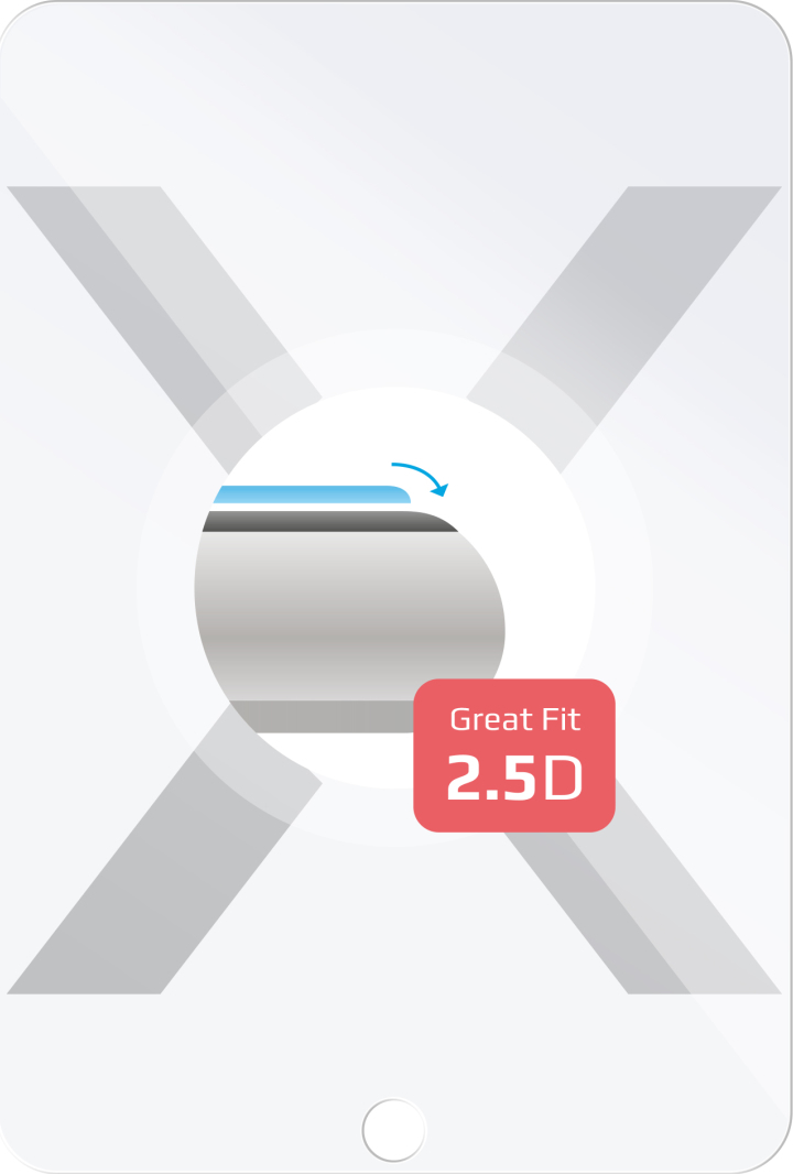Ochranné tvrzené sklo FIXED pro Apple iPad 10,2" (2019/2020/2021), čiré