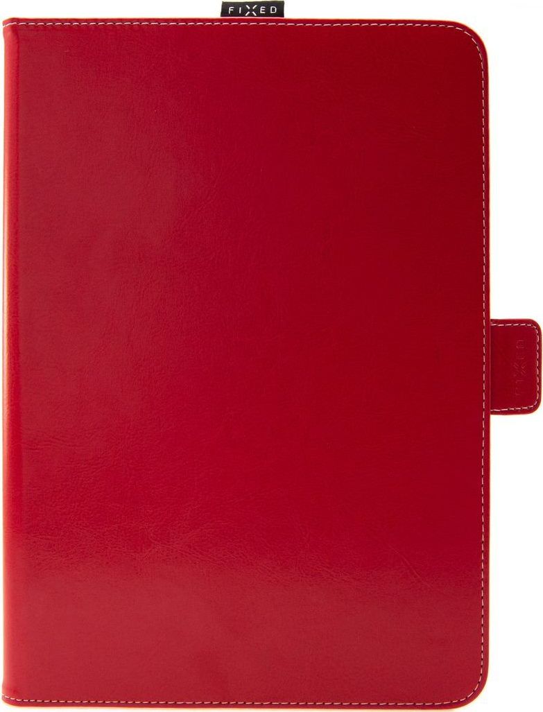 Pouzdro pro 10,1" tablety FIXED Novel se stojánkem a kapsou pro stylus, PU kůže, červené