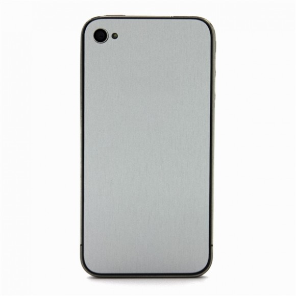 SlickWraps Brushed Steel - pro iPhone 4/4S
