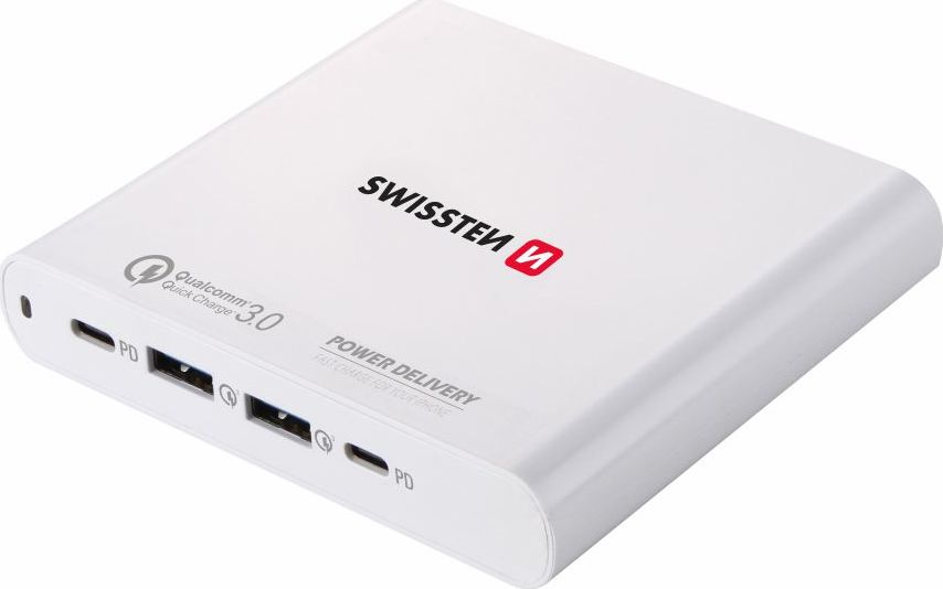 SWISSTEN SÍŤOVÝ ADAPTÉR 87W PD3.0 & QC3.0 PPS