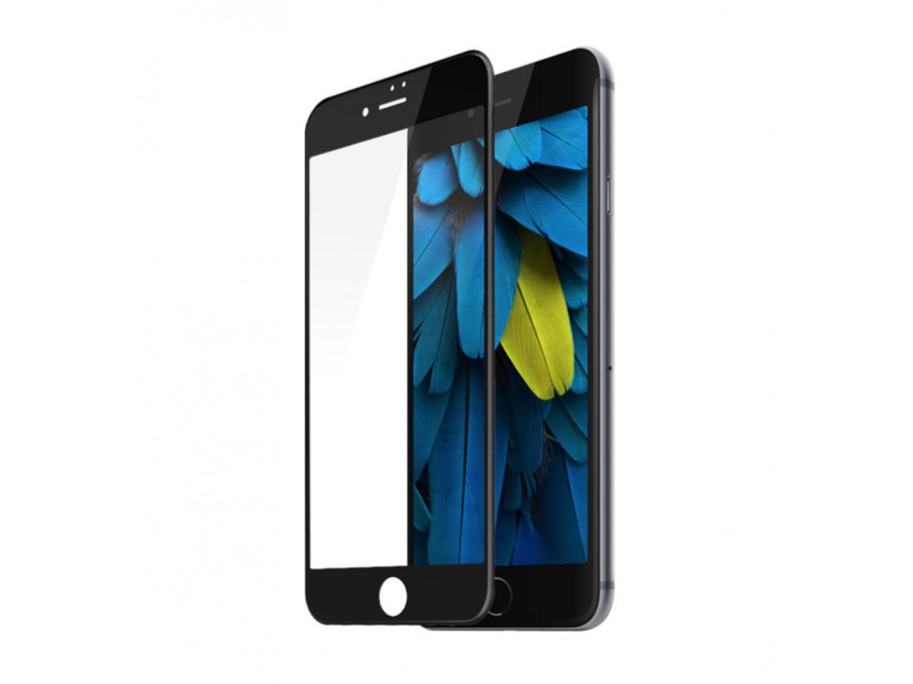 6D tvrzené sklo Clearo na celý displej pro Apple iPhone 6 / 6S, černé
