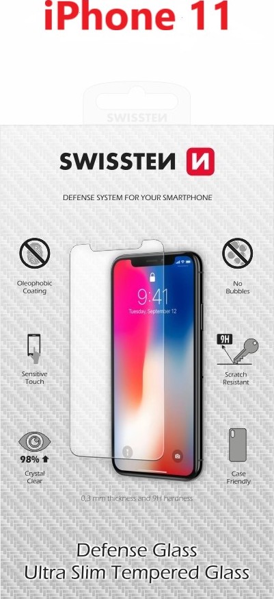 OCHRANNÉ TEMPEROVANÉ SKLO SWISSTEN PRO APPLE IPHONE 11 RE 2,5D
