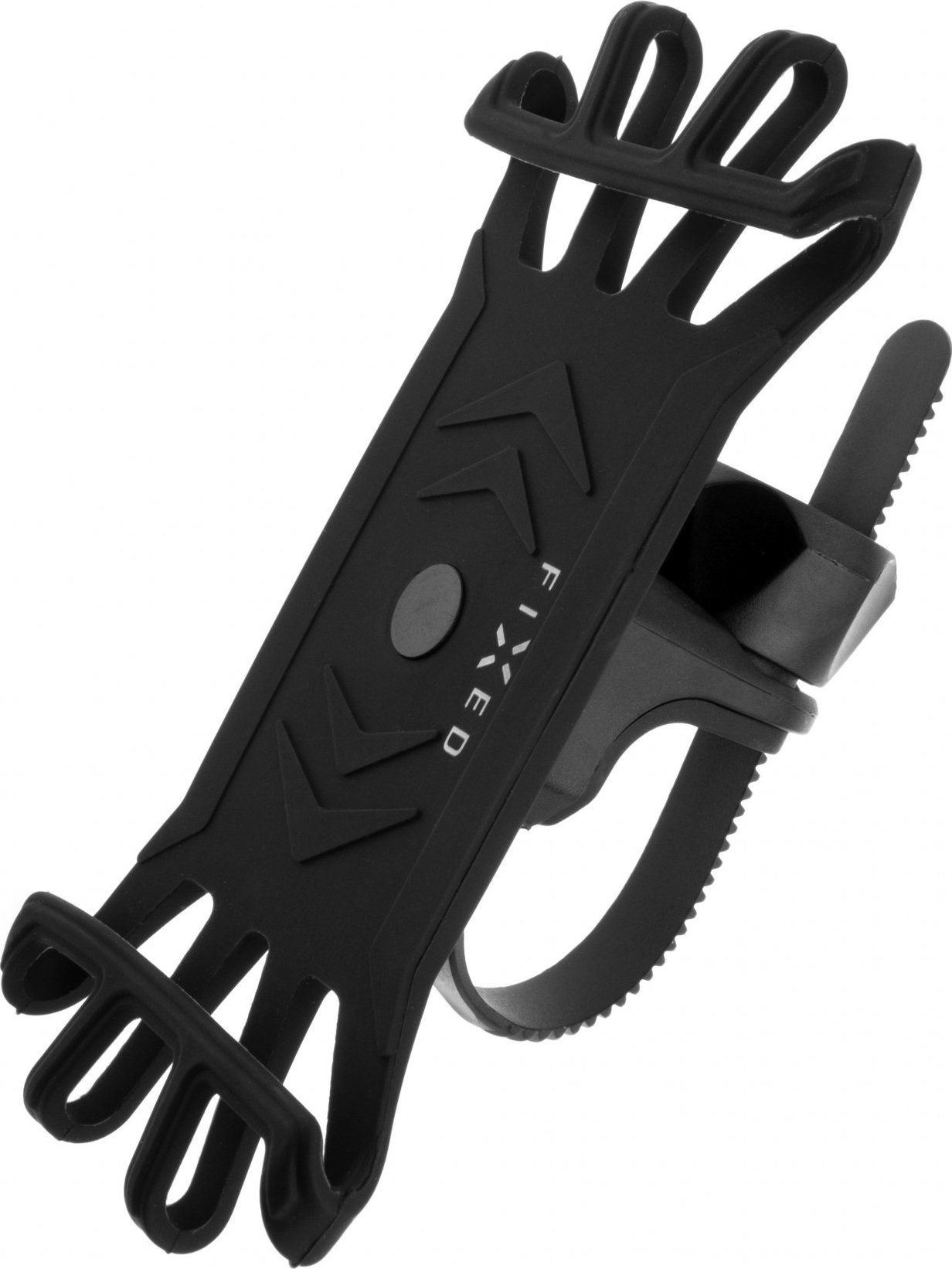 Silikonový držák mobilního telefonu na kolo FIXED Bikee, černý