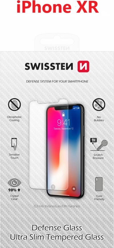 OCHRANNÉ TEMPEROVANÉ SKLO SWISSTEN PRO APPLE IPHONE XR RE 2,5D