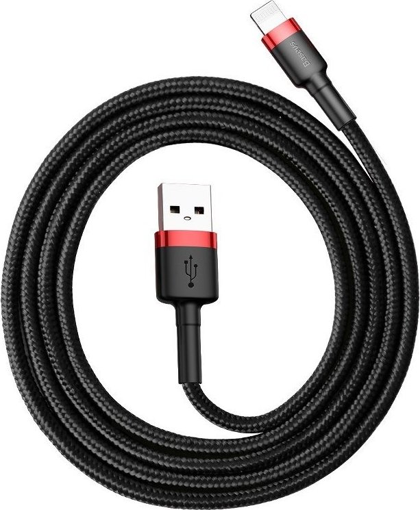 Baseus Cafule USB Lightning Cable 2.4A 1m (červeno-černý)