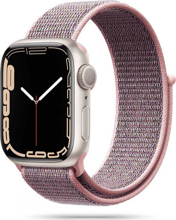 TECH-PROTECT NYLON APPLE WATCH 8 / 9 / 10 / 11 / SE (40 / 41 / 42 MM) PINK SAND