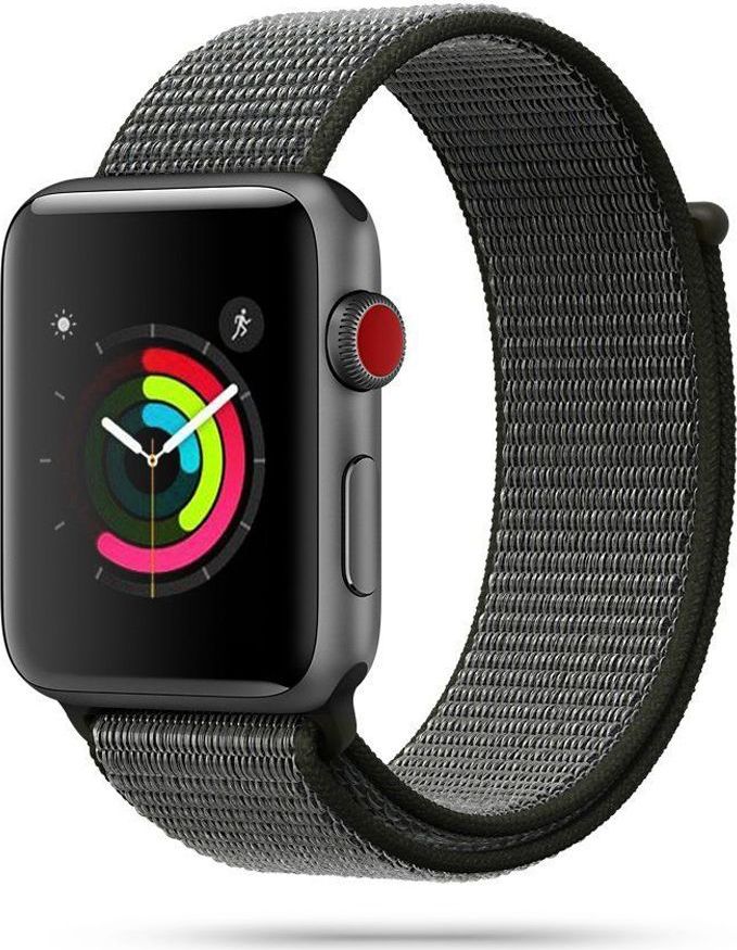 TECH-PROTECT NYLON APPLE WATCH 4 / 5 / 6 / 7 / 8 / 9 / SE / ULTRA 1 / 2 (42 / 44 / 45 / 49 MM) DARK OLIVE