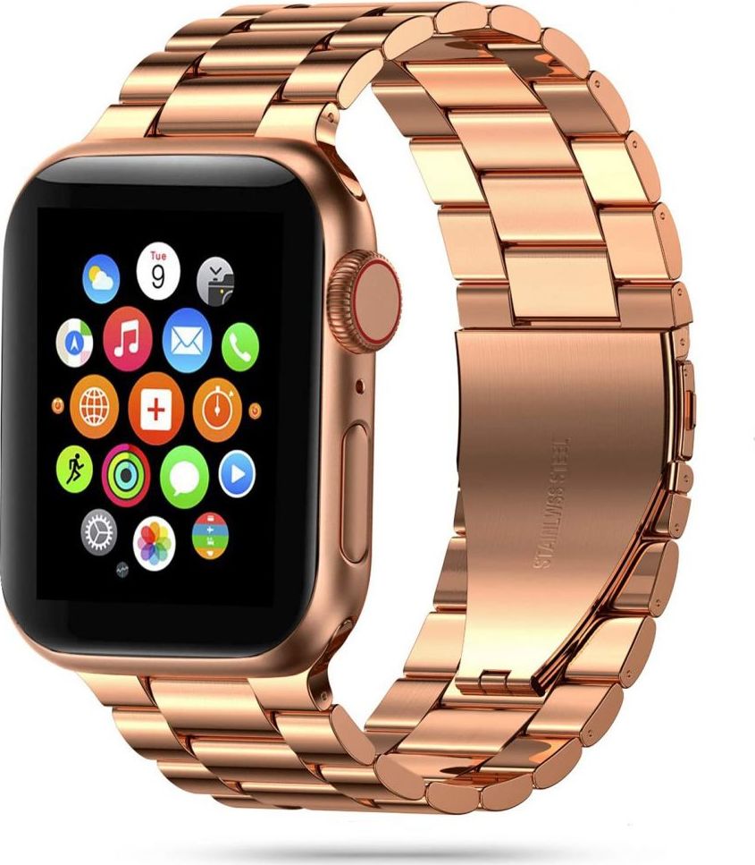 TECH-PROTECT STAINLESS APPLE WATCH APPLE WATCH 4 / 5 / 6 / 7 / 8 / 9 / SE / ULTRA 1 / 2 (42 / 44 / 45 / 49 MM) ROSE GOLD