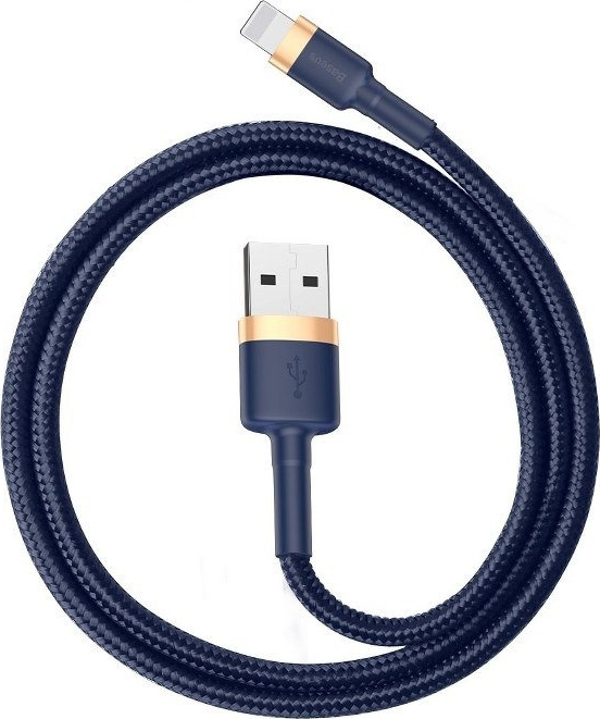 BASEUS CAFULE LIGHTNING CABLE 100CM NAVY BLUE/GOLD