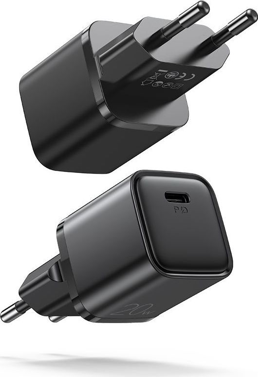 JOYROOM L-P202 NETWORK CHARGER PD20W/QC3.0 BLACK
