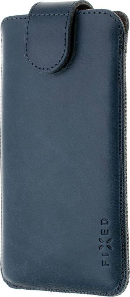 Kožené pouzdro FIXED Posh, velikost 5XL+, modré