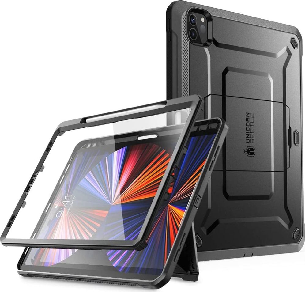 SUPCASE UNICORN BEETLE PRO PENCIL IPAD PRO 12.9 4 / 5 / 6 / 2020-2022 BLACK