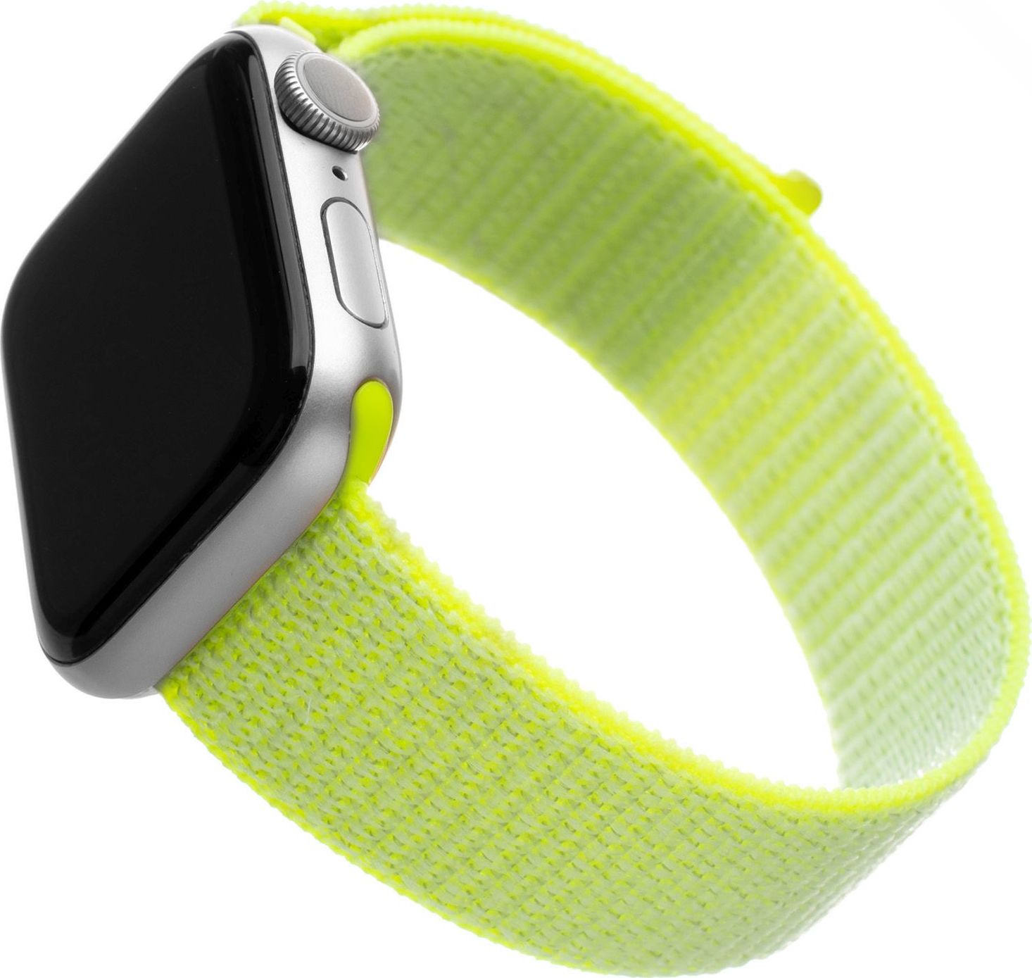 Nylonový řemínek FIXED Nylon Strap pro Apple Watch 38/40/41mm, limetkový