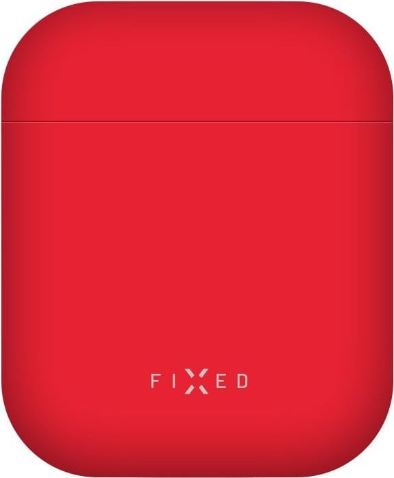 Ultratenké silikonové pouzdro FIXED Silky pro Apple Airpods, červené