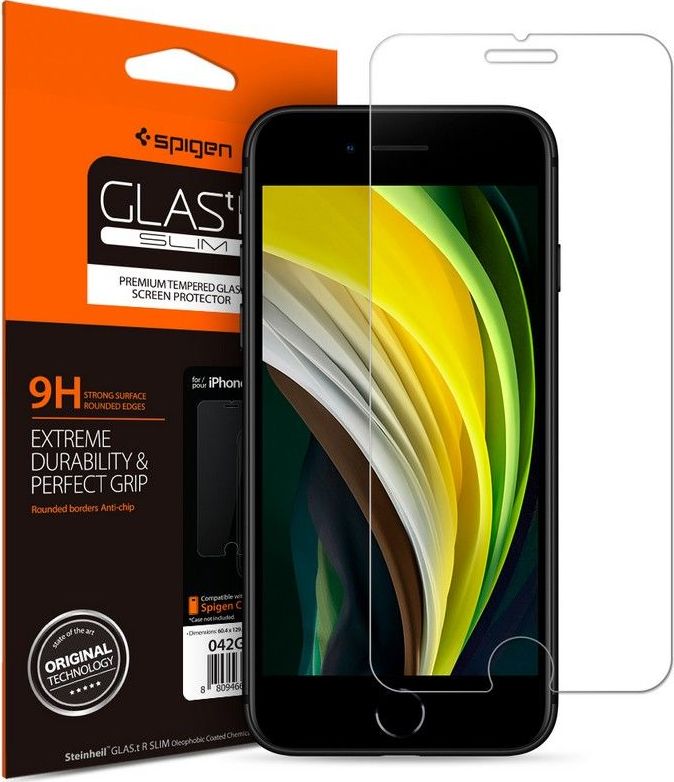 Tvrzené sklo SPIGEN GLAS.TR SLIM IPHONE 7 / 8 / SE 2020 / 2022 CLEAR