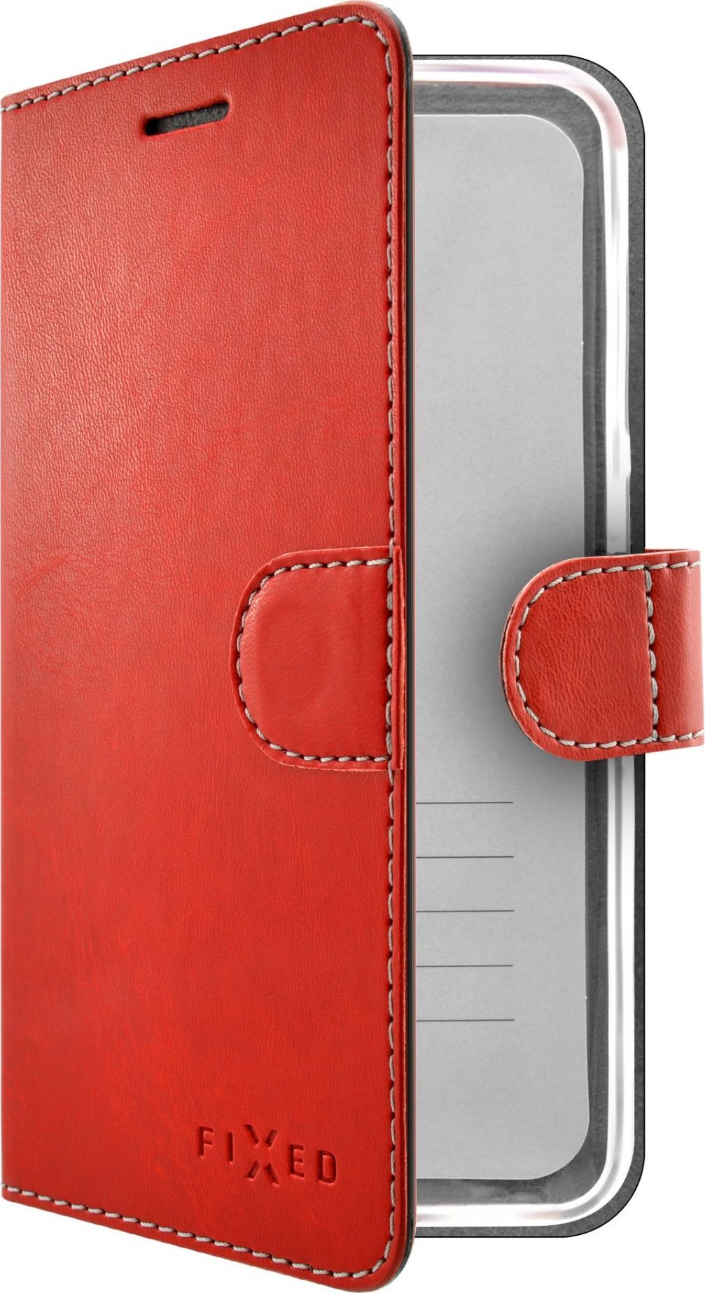 Pouzdro typu kniha FIXED FIT pro Apple iPhone 13 Pro Max, červené