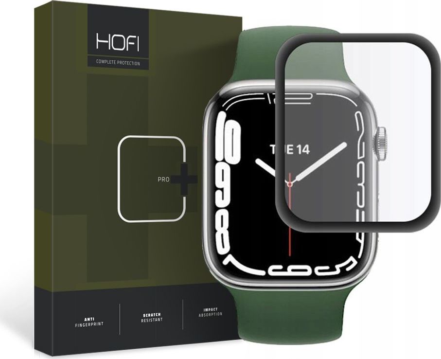 Hybridní sklo HOFI HYBRID PRO+ APPLE WATCH 7 / 8 / 9 (45 MM) BLACK