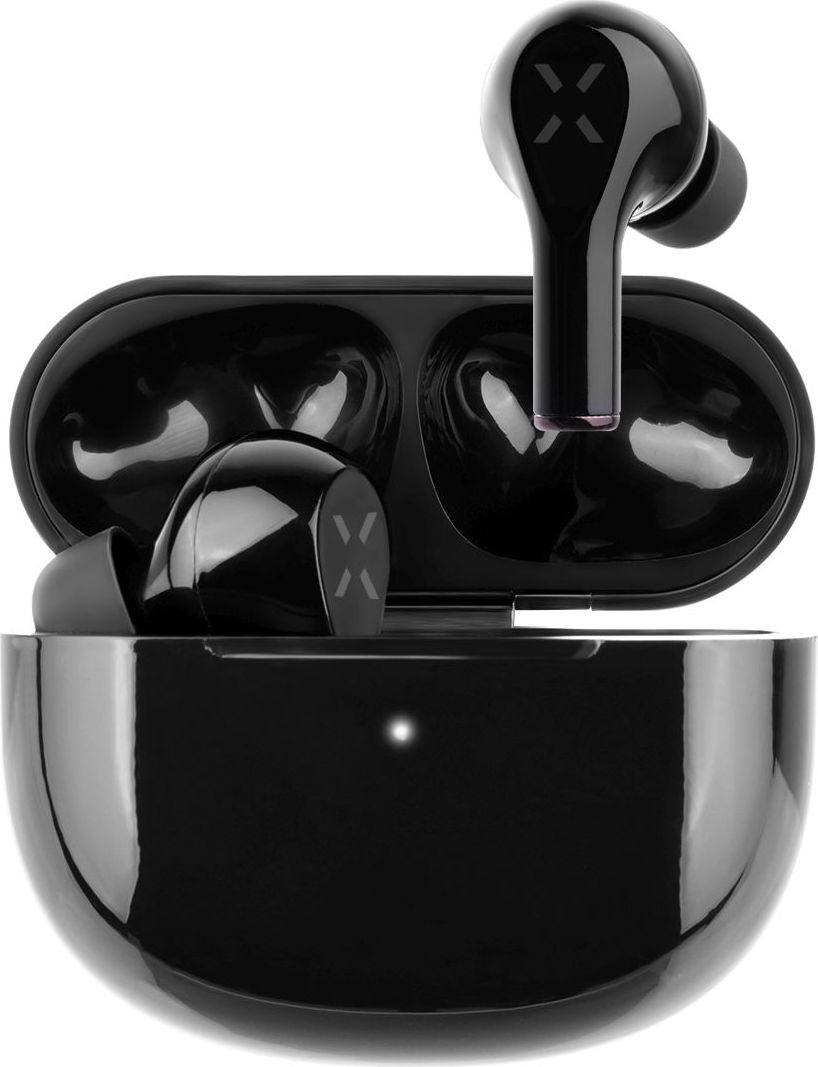 Bezdrátová TWS sluchátka FIXED Boom Pods 2 s bezdrátovým nabíjením, černá
