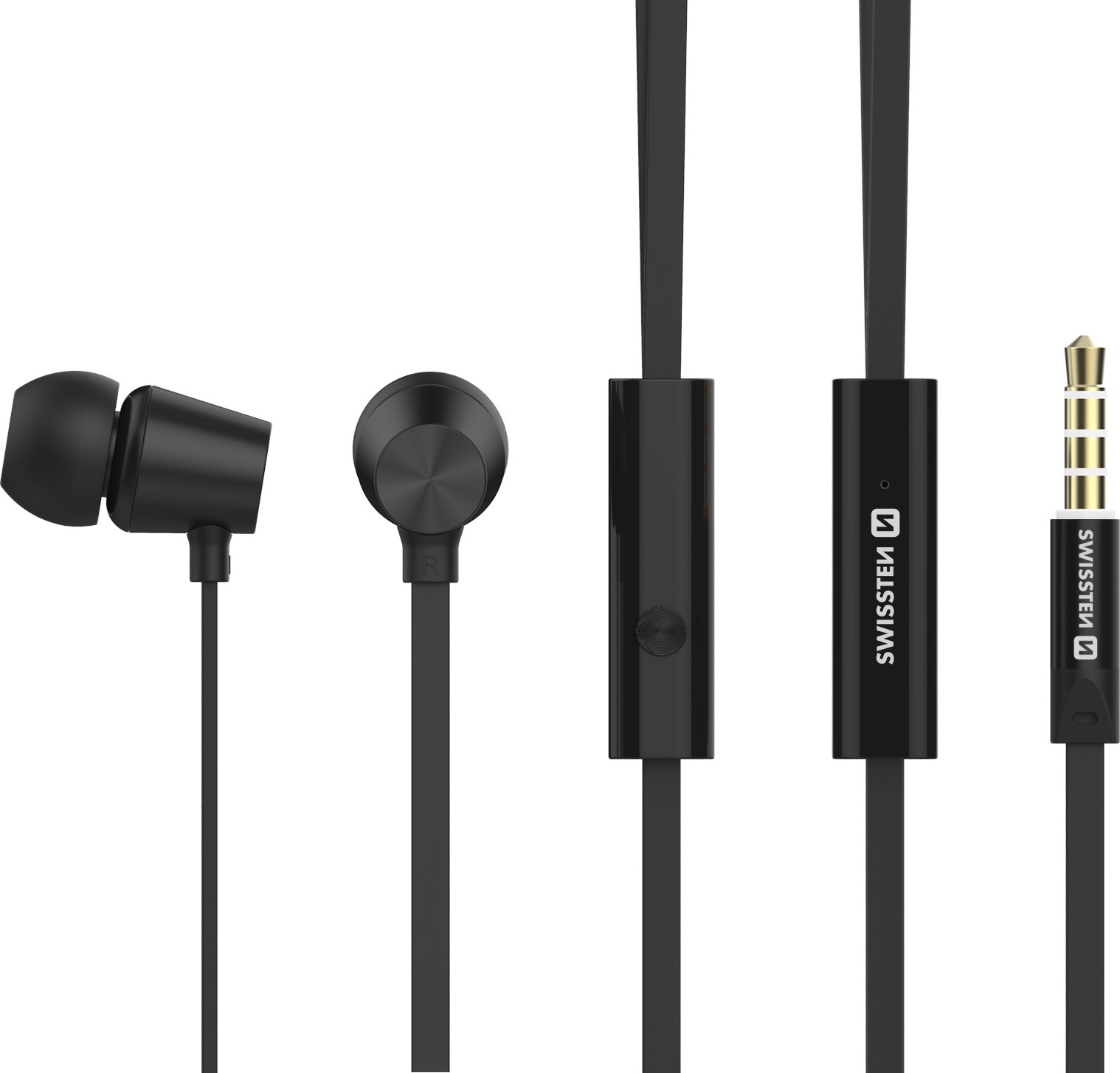 SLUCHÁTKA SWISSTEN EARBUDS DYNAMIC YS500 ČERNÁ