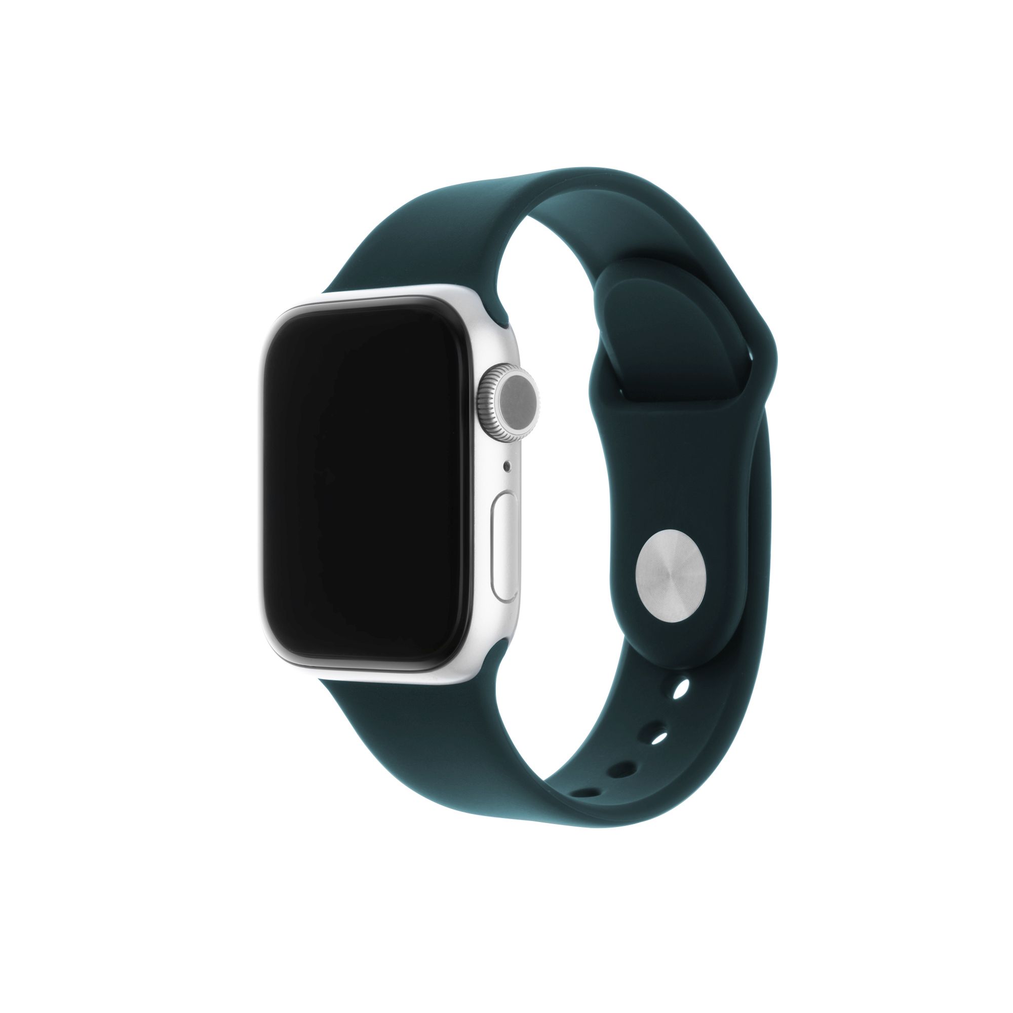 Set silikonových řemínků FIXED Silicone Strap pro Apple Watch 42/44/45/46/49mm, tmavě zelený