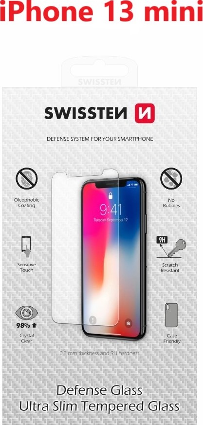 OCHRANNÉ TEMPEROVANÉ SKLO SWISSTEN PRO APPLE IPHONE 13 MINI RE 2,5D