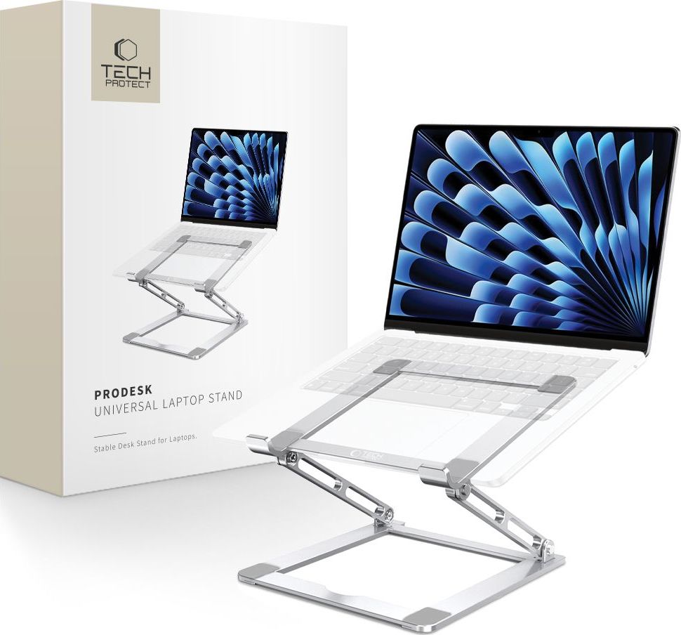 TECH-PROTECT ULS400 PRODESK UNIVERSAL LAPTOP STAND SILVER