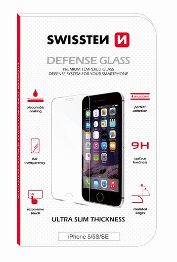 Ochranné tvrzené sklo SWISSTEN pro iPhone 5/5S/SE